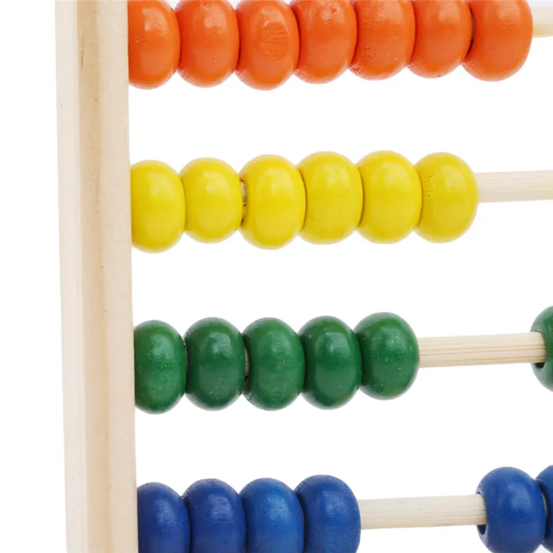 Красочные деревянные Abacus математические игрушки цифры счетные бусины