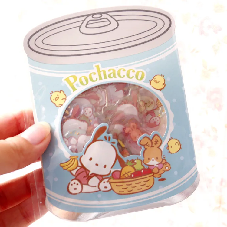 pochacco 25 шт./упак. стильная футболка с изображением персонажей видеоигр уплотнение кукурузных хлопьев little twin stars pochacco собака KUROMi пластиковые наклейки для детских игрушек - Цвет: pochacco