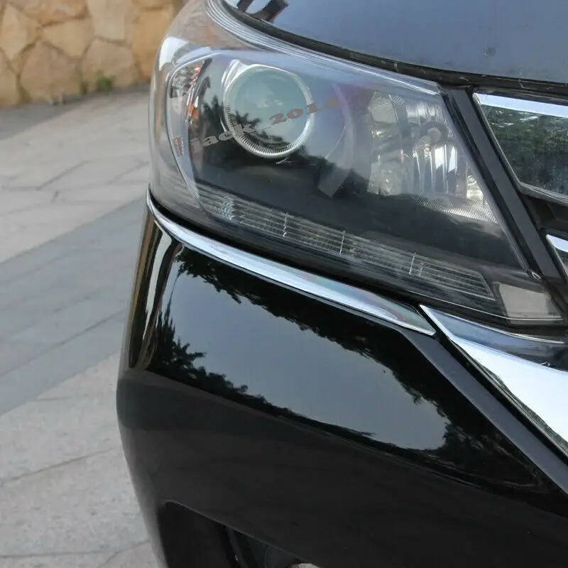 Steel Front Headlight Lamp Cover Trim Bezel Eyebrow Strip for Honda Accord 2014-2015 | Автомобили и мотоциклы