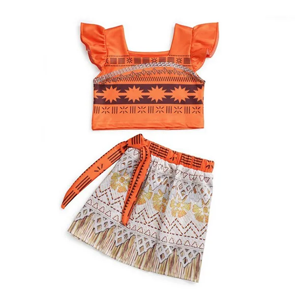 Moana Dress 806 Летнее маскарадное платье для девочек «Моана»; Детские костюмы; нарядная одежда для маленьких девочек; пляжное платье для праздника; аксессуары «Моана» - Цвет: Moana Dress 806