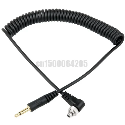 Кабель синхронизации со штекером 3 5 мм для вспышки с винтовым замком 580EX II 7D 5DII 50D