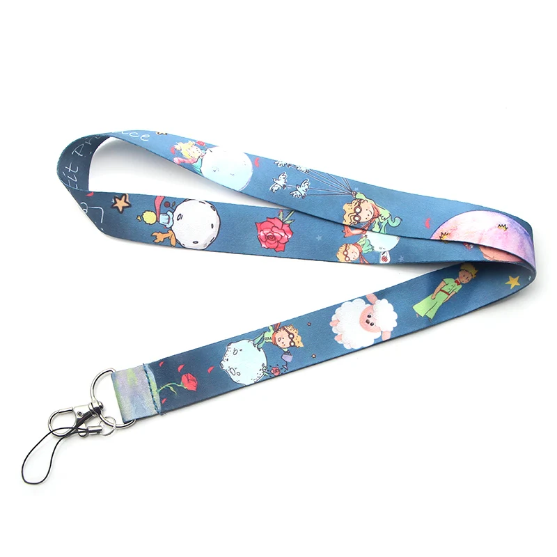 2 L3459 Le Petit Prince шейный ремешок шнурок для ключей ID карта телефон ремни USB бейдж держатель DIY шейный ремень висячий канат Lariat Lanyards - Окраска металла: 2