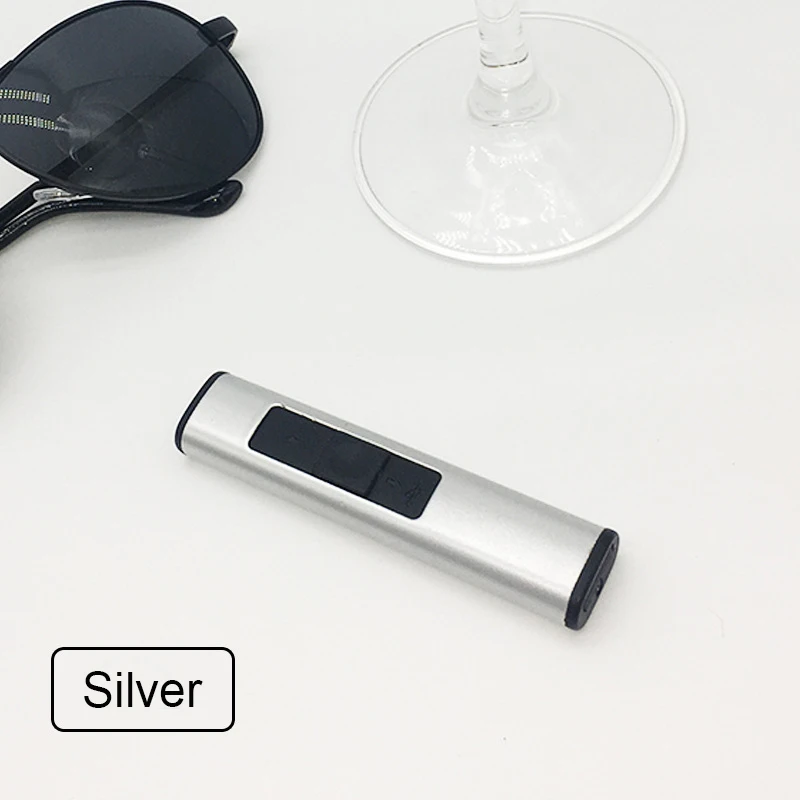 Silver Мини Портативный двойной боковой зажигания прикуриватель легкий вес USB электронный зажигалка без газа Зажигалка новая плазменная дуга Зажигалка зажигалки зажигалка usb - Цвет: Silver