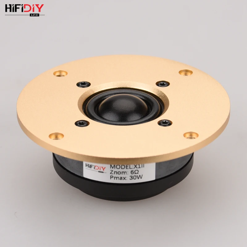 4-дюймовый динамик-динамик HIFIDIYLIVE Q1II алюминиевая панель черная шелковая мембрана
