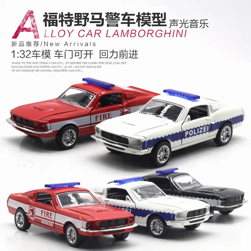 Модель автомобиля из литого сплава детская Автомобильная игрушка mkd3 Ford Mustang GT Cop