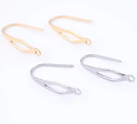 onwear 20pcs stainless steel gold plated earring hooks diy ear wire connector findings for making jewelry