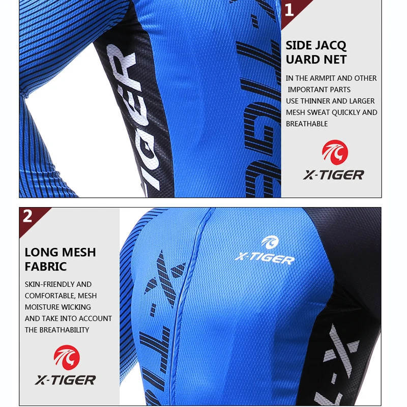 X-Tiger Pro Велоспорт Джерси быстросохнущая велосипедная Одежда MTB спортивная одежда