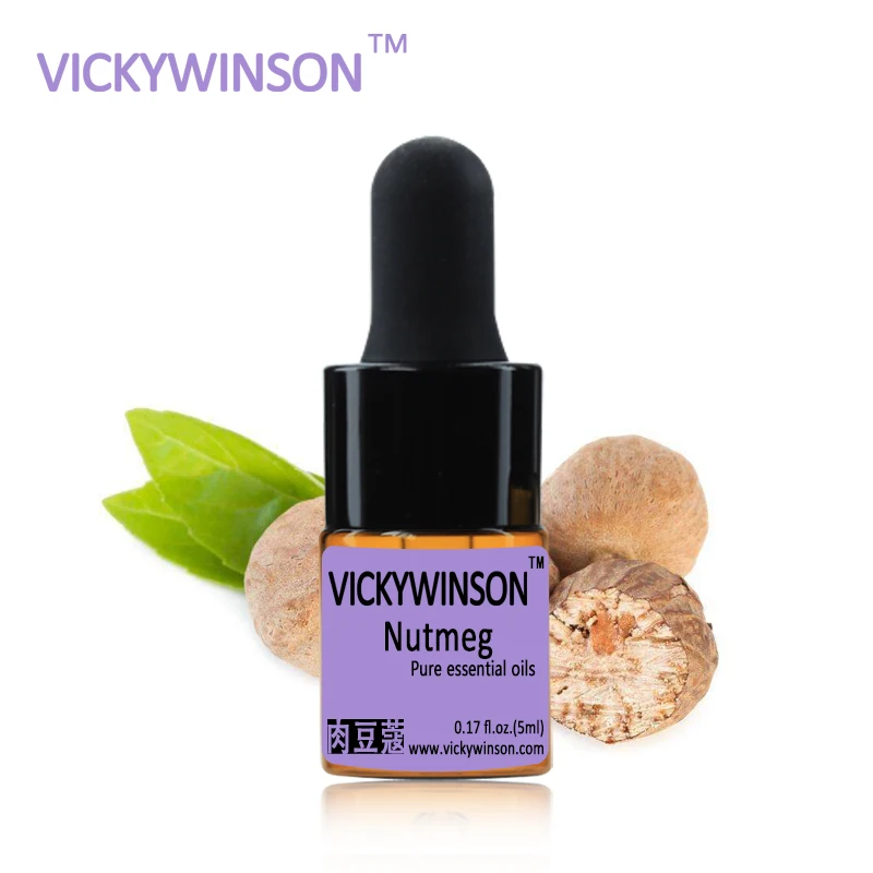 VICKYWINSON Эфирное Масло мускатного ореха 5 мл массаж снятие неврологии стимуляция