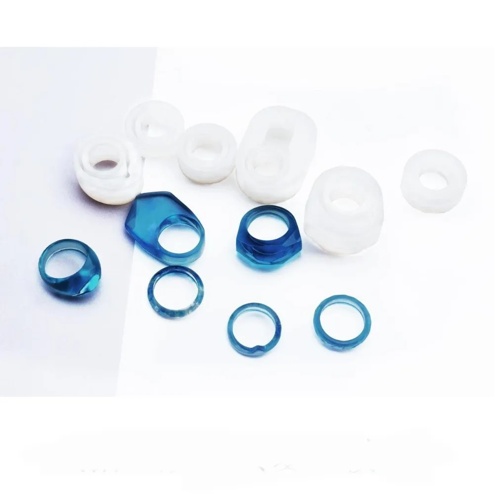 1 шт. Силиконовое кольцо литье формы для смолы ювелирных изделий Изготовление