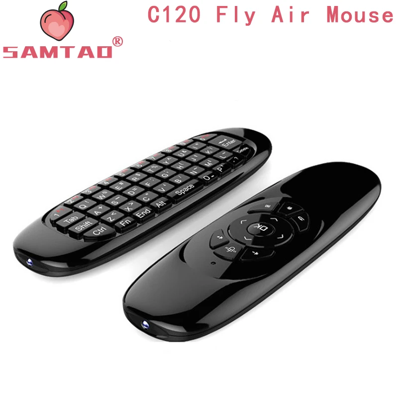 C120 Fly Air mouse 2 4 ГГц гироскоп беспроводной игровой пульт дистанционного управления клавиатура Android