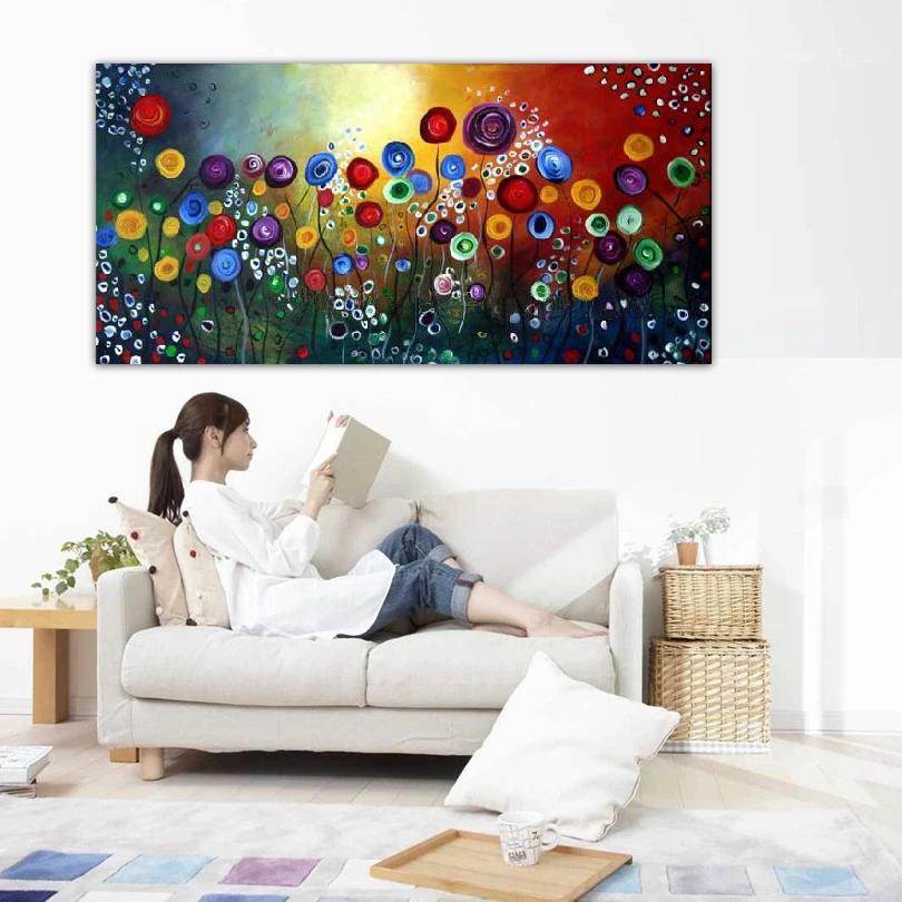 DONGMEI OILPAINTING Hand painted oil painting Home decoration High quality abstract art pictures Gift DM15031948 | Дом и сад