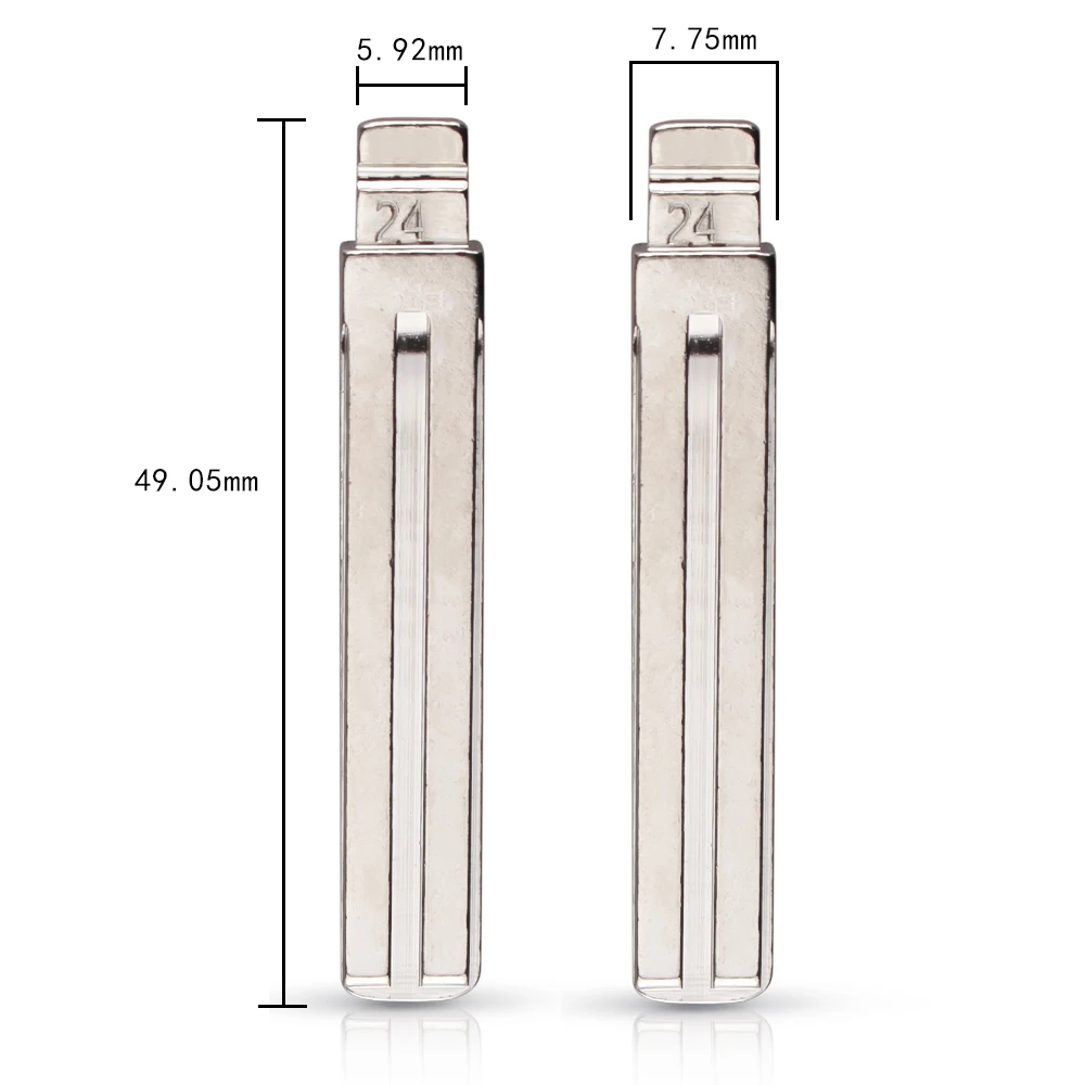 KEYYOU гравировка линии чистые резки зубцов неразрезанный ключ лезвие 24 # NE66 для Volvo