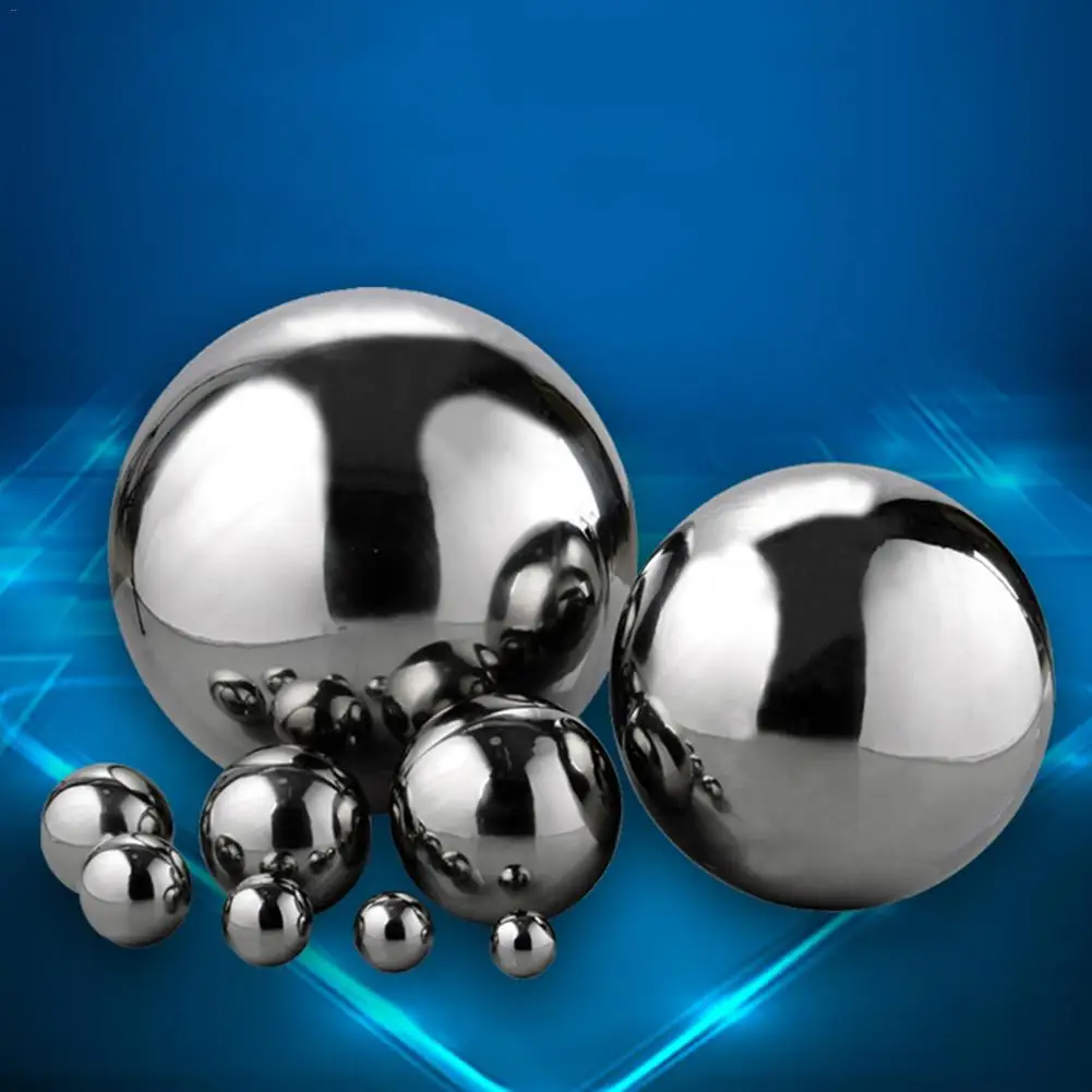 

304 Stainless Steel Hollow Ball Seamless Mirror Ball Sphere Christmas Tree Ball Hanging Decoration For Xmas Party decor Ornament