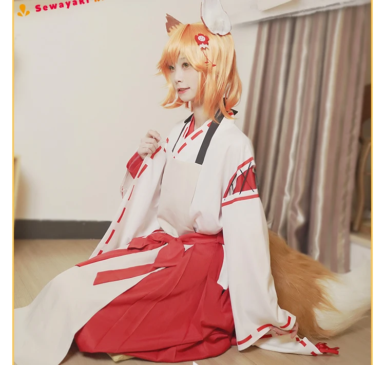 Женский костюм для косплея лисицы Сенко san Sewayaki Kitsune no Senko из аниме на