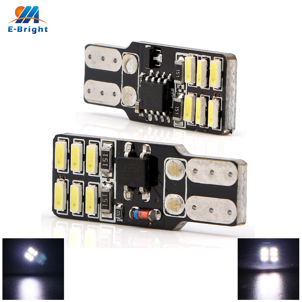 4X 10X 50X 12V T10 PCB 3014 12 SMD постоянная стробоскопическая вспышка лампа автомобильный