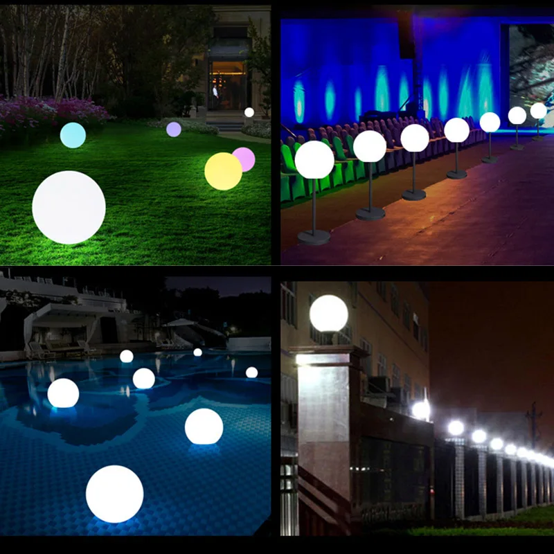 Солнечная энергия LED шариковая лампа Изменение цвета/Устойчивый RGB свет