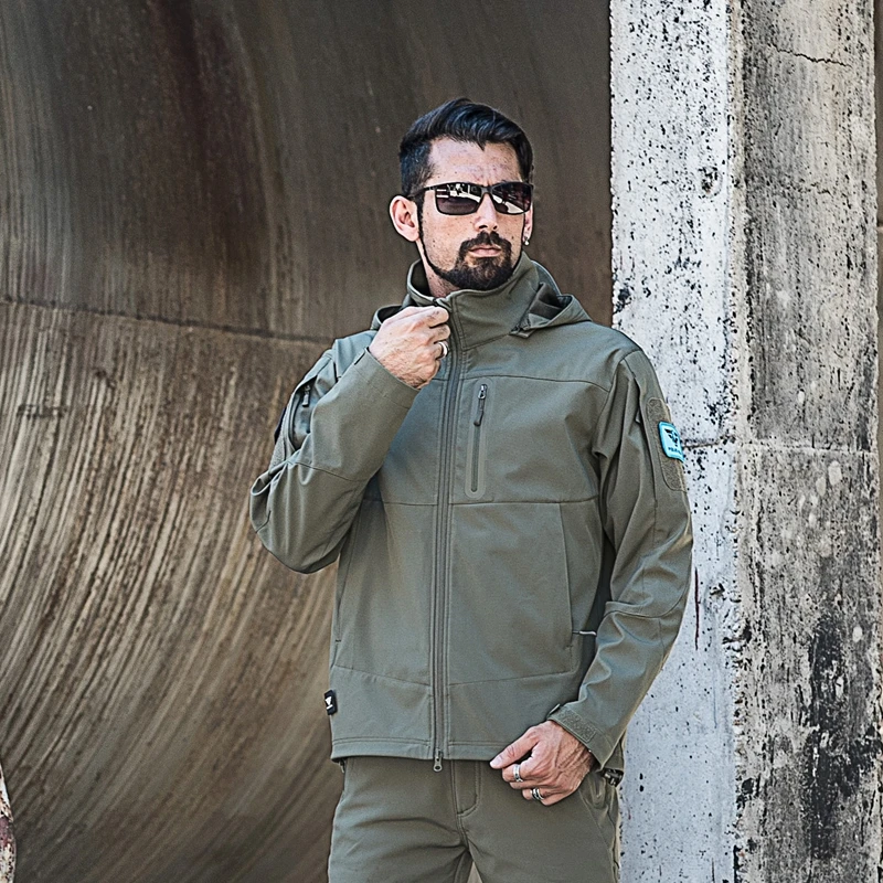 QIQICHEN Водонепроницаемый Soft Shell Тактический охотничий жилет для мужчин Тренч