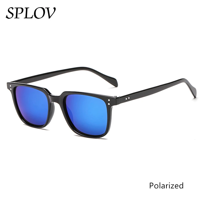 P8 Black Blue Модные квадратные солнцезащитные очки для мужчин и женщин, ретро дизайн, солнцезащитные очки для вождения, классические оттенки, трендовые очки Oculos de Sol UV400 - Цвет линз: P8 Black Blue