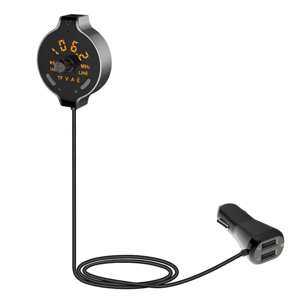 Fm-передатчик Bluetooth hands-free Автомобильное зарядное устройство fm-модулятор MP3-плеер TF карта USB lcd автомобильные аксессуары