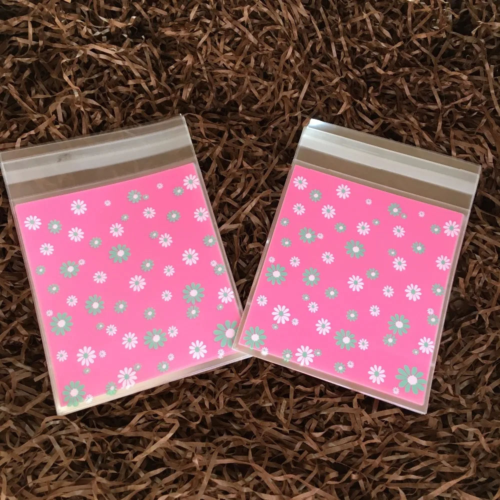 Розовый цветок маргаритки детский душ выпечка еда молния замок печенья