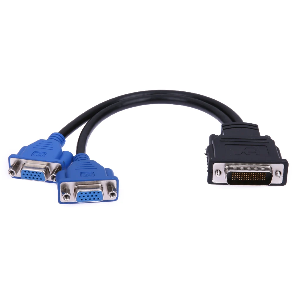 Два выходных разъема VGA, внешний разъем для 2 VGA 15-контактный женский разветвитель, Кабель-адаптер VGA, разветвитель для настольных компьютеров FW1S