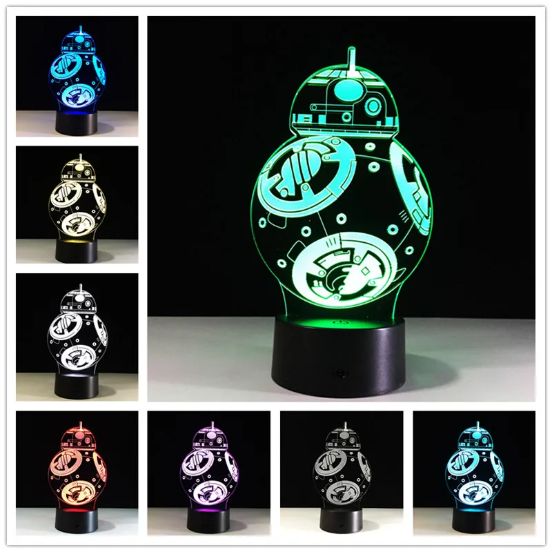 3D лампа сенсорная настольная Рождественские подарки для детей Декор видение Led USB