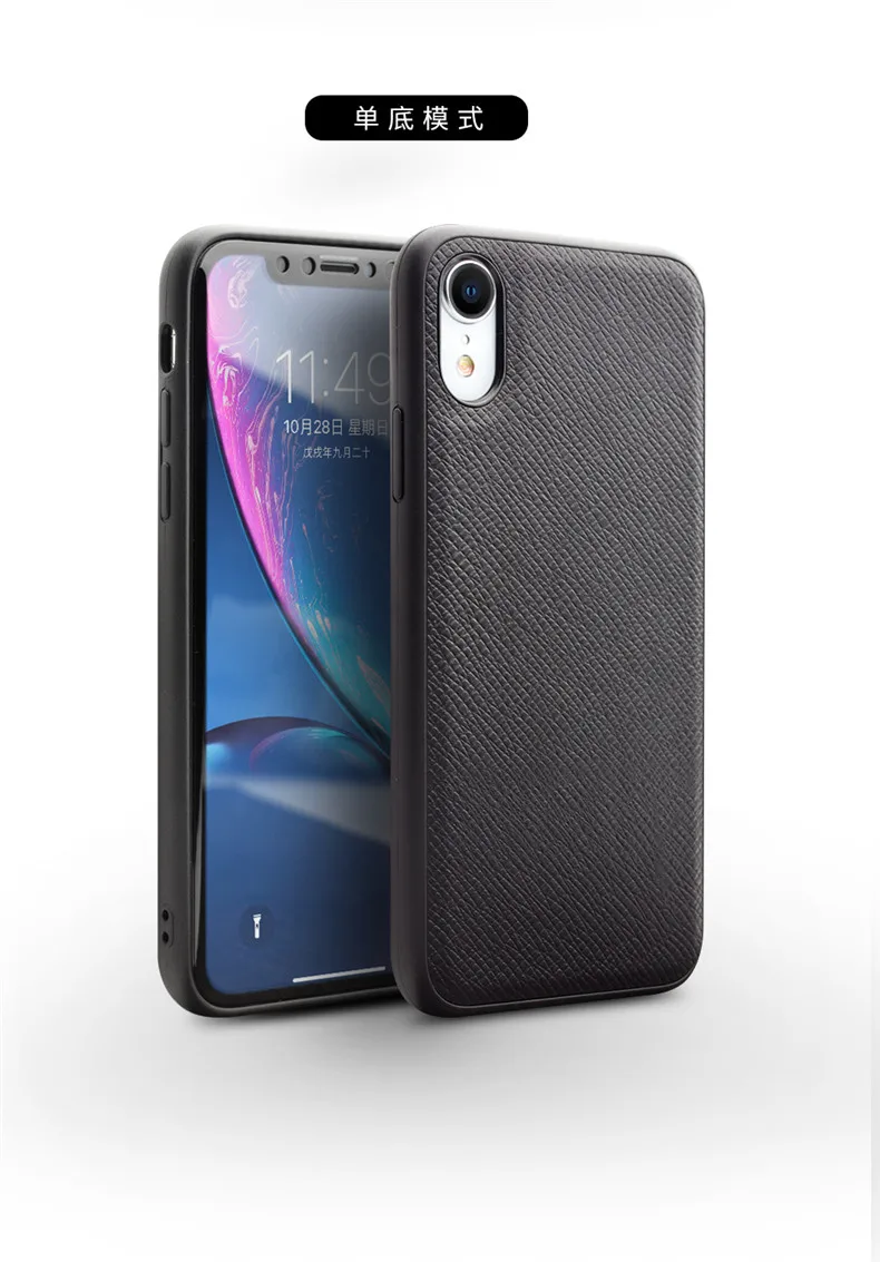 Новинка, 2 в 1, для iPhone X, XR, XS, Max, настоящий, натуральный, Воловья кожа, натуральная кожа, чехол для телефона, коровья кожа, откидная крышка, Qialino, брендовый кошелек, чехол