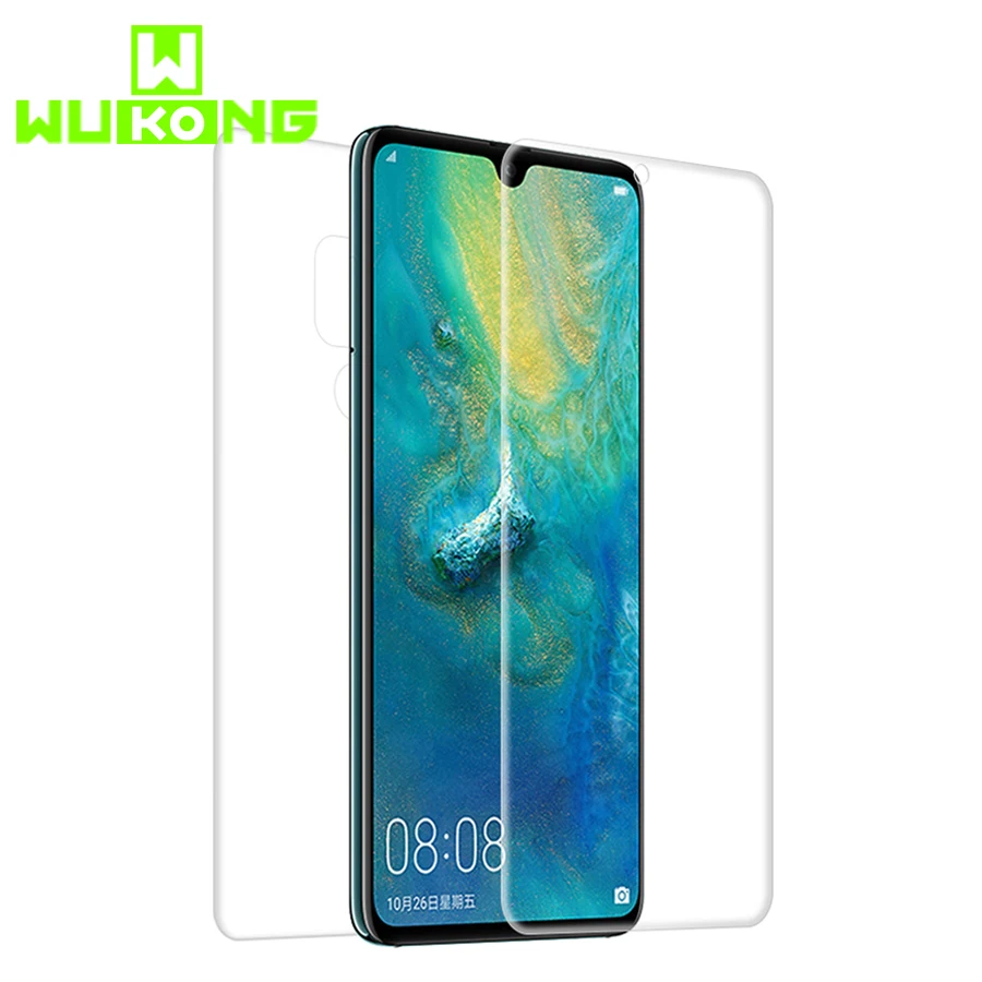 

Wukong Transparent Front&Back Screen Protector For Huawei Mate 20 Full Edge Cover Nano Soft Hydrogel Invisible For Huawei P20