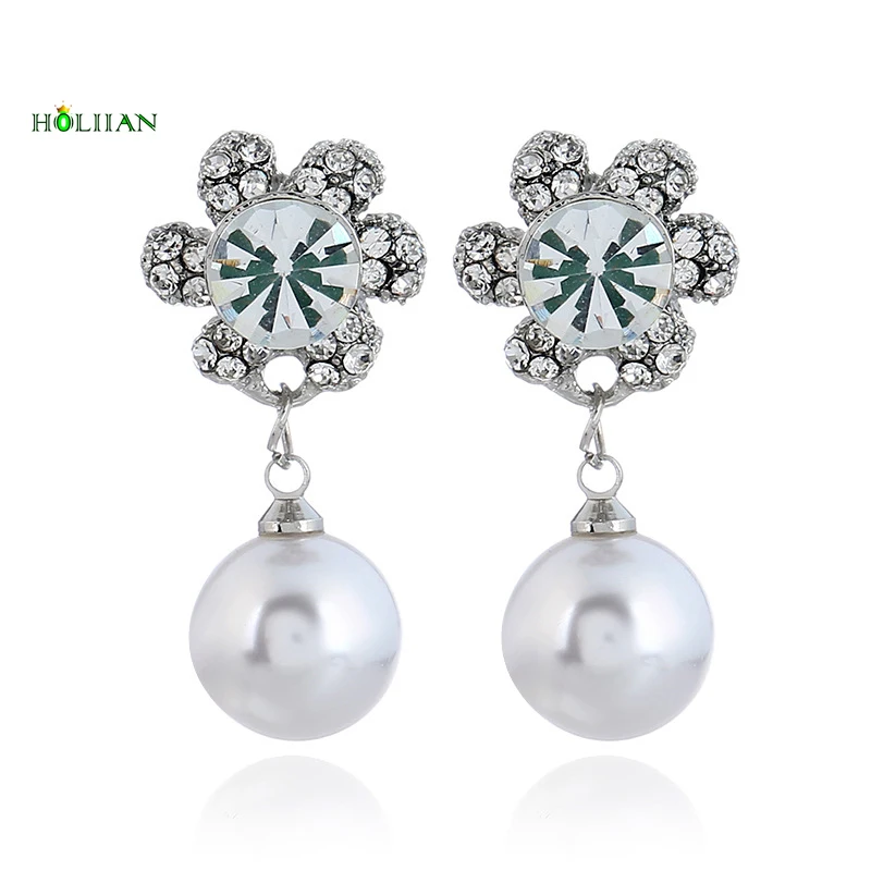 Top Sale Big Round Pearl Pendant Sunflower Mujer Boho moda Drop Earrings Fashion jewelry bohemian brincos For Women Femme 2018 | Украшения