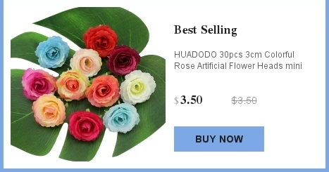 HUADODO, 20 штук, 6 см, искусственные цветы розы на голову, шелковые цветы для свадебного украшения, цветок на стену, искусственные цветы ручной работы