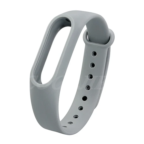 Серый COOLJIER mi band 2, ремешок на запястье, Цветной силиконовый ремешок для Xiaomi mi Band 2, аксессуары для смарт-браслета, браслет на запястье - Цвет: Серый