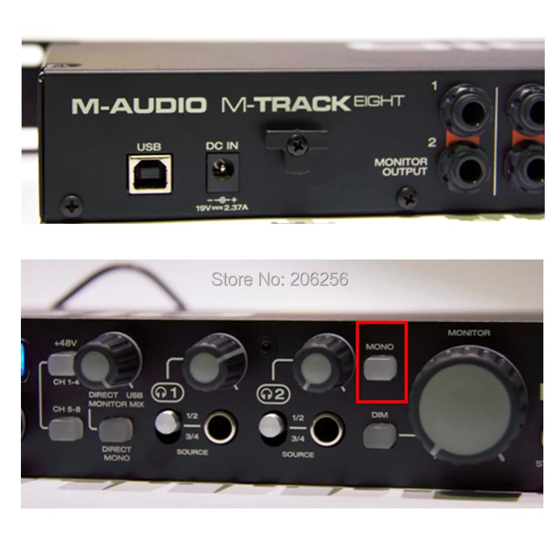 M-audio профессиональная звуковая карта M-Track Eight recording studio использует 8 в 8 аудио интерфейс Pro-grade audio 24 бит/96 кГц