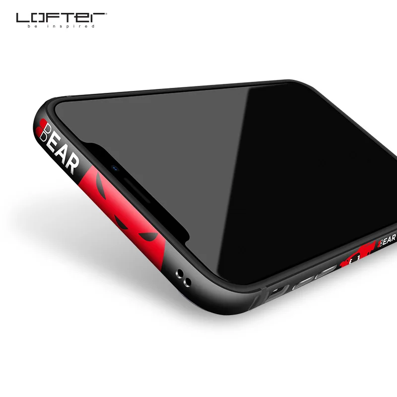 Black for XR and 11 Роскошный Модный Алюминиевый металлический бампер для iphone XR мультфильм шаблон защитный щит Рамка для iphone 11 - Цвет: Black for XR and 11
