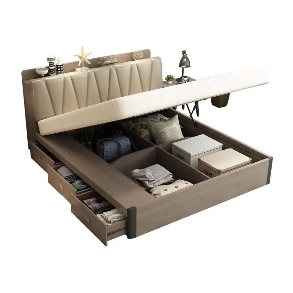 Рама DYMASTY натуральная кожа мягкая кровать современный дизайн кровать bett, cama мода king/queen Размер мебель для спальни
