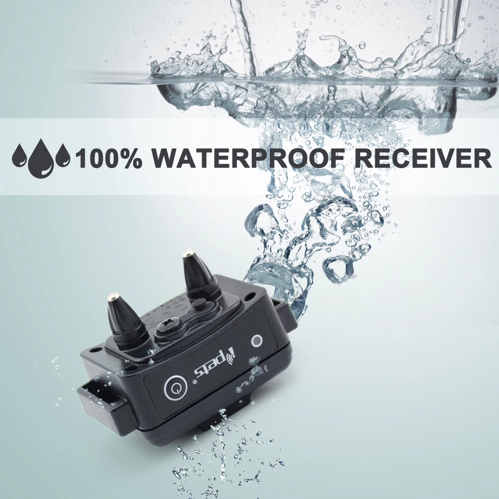 Ipets 620-1 200 м перезаряжаемый и водонепроницаемый ошейник для дрессировки собак-вибрирующий/статический ошейник для собак с ЖК-экраном