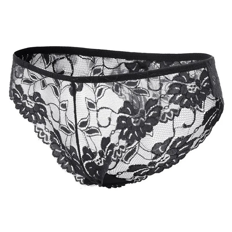 GERRITA 3pcs Women's Sexy Lace Panties Seamless Breathable Panty Hollow Briefs Low-waisted Girl Underwear For Ladies | Женская