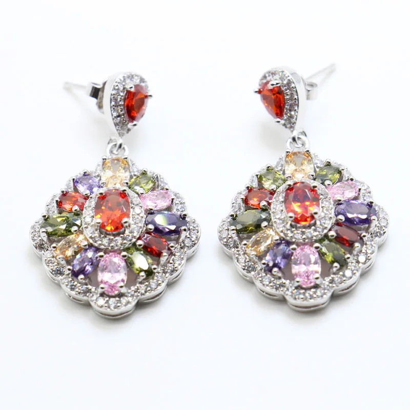 Комплект из колье и серёг серебра 925 пробы|jewelry sets for women|silver jewelry setjewelry |