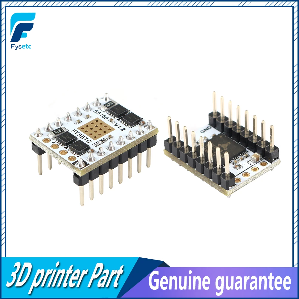 2 шт. TMC5160 V1.2 SPI Драйвер шагового двигателя S5160 высокое Мощность Stepstick Mute драйвер для 57 шаговый двигатель F6 доска VS TMC2130 V1.2