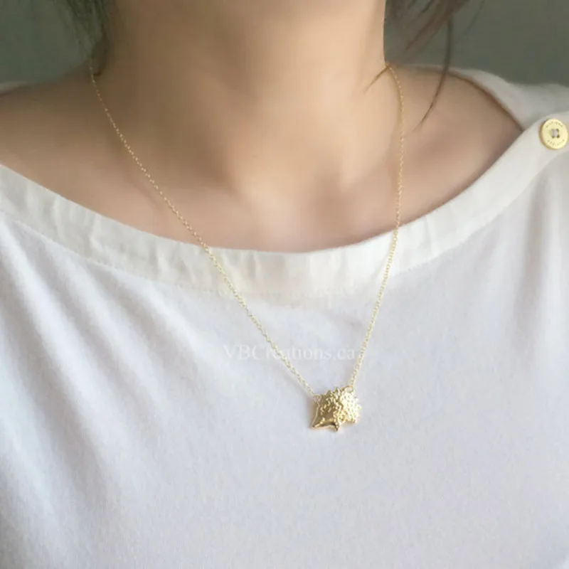 Новинка 2017 года милые животные Ежик ожерелья для Для женщин крошечные подвеска