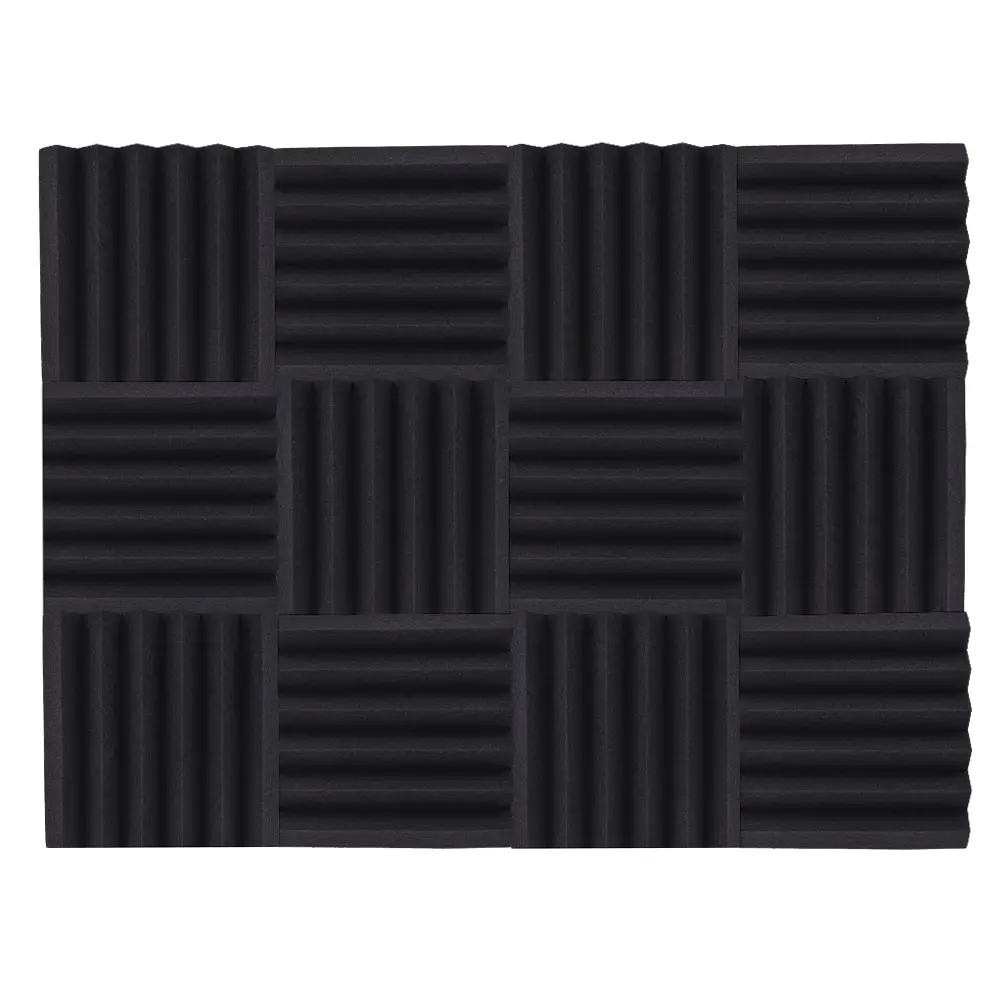 

HOT 12 Pack Studio Acoustic Foams Sponge Panels Tiles Absorption Sound Insulation Foam Triangle Flame-retardant High Density