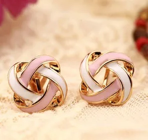 Серьги гвоздики ветряная мельница черно белые|non pierced earrings|earrings non piercingnon piercing |