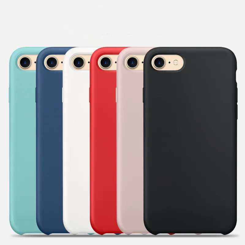 Beira Original Liquid Silicone Rubber 1:1 Case For iphone 6 6s Plus Soft Phone Cover 7 8 X Protect Couqe |