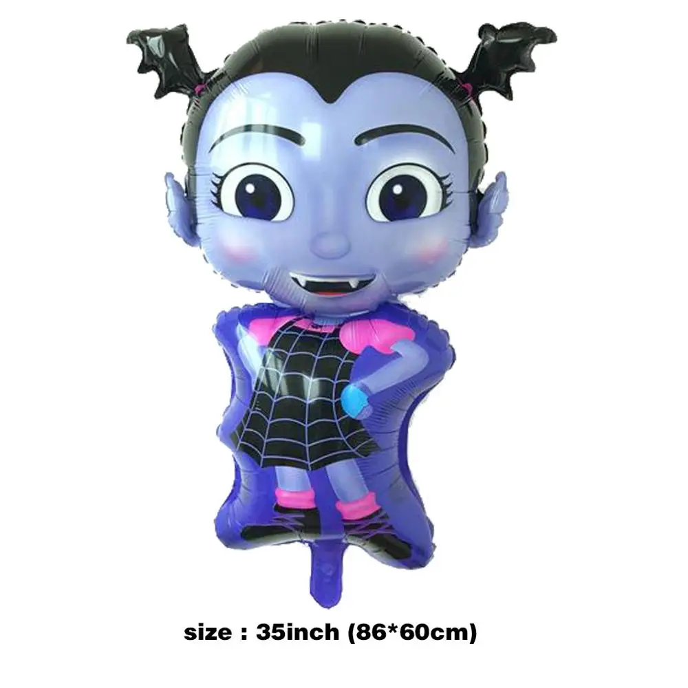 vampirina Украшения для вечеринки на день рождения, Детские шары vampirina vampirin, вечерние шары для дня рождения вампира, воздушные шары с гелием из фольги - Цвет: vampirina