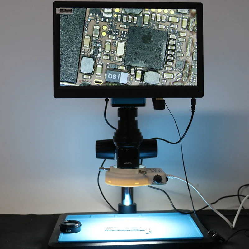 2020 FHD 1080P промышленный Автофокус SONY IMX290 видео микроскоп камера CS C крепление + 11 6