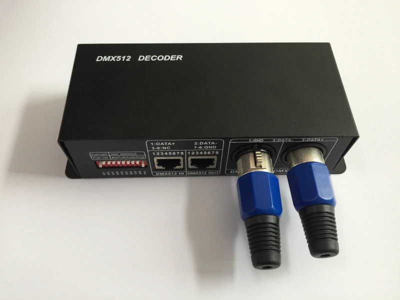Светодиодный контроллер DMX512 RGB декодер для DC12-24V 3-канальный цифровой сигнал