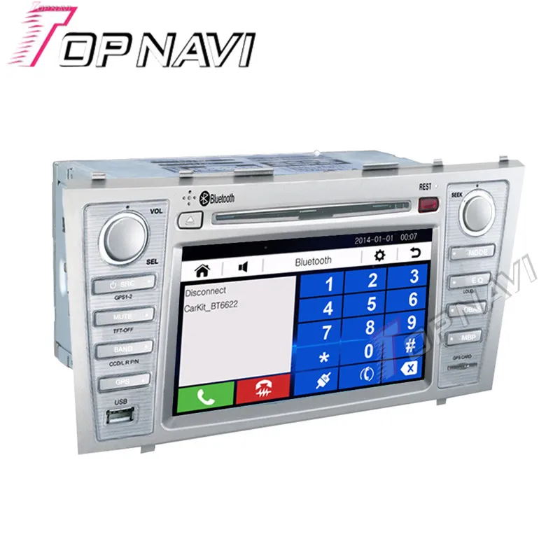 Автомобильная Мультимедийная система Topnavi 7 дюймов DVD GPS для Toyota Camry 2007 2008 2009 2010 2011