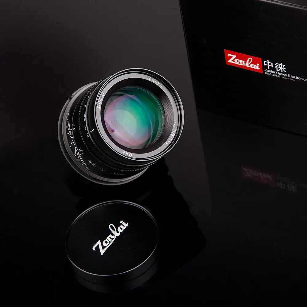 Zonlai 50 мм F1.4 объектив с фиксированным фокусным расстоянием большой апертурой
