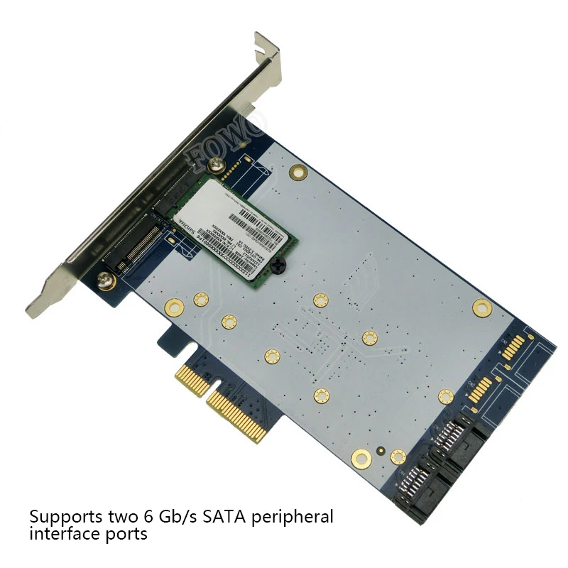 X4 PCIe к 2 SATA 3 0 + B Ключ NGFF(m.2) RAID карта HyperDuo III порт M.2 PCI E|sata iii port|raid cardm.2 pci |