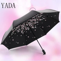 yada high quality cherry blossoms charm folding umbrella rain women uv umbrella for women windproof japanese umbrellas ys135