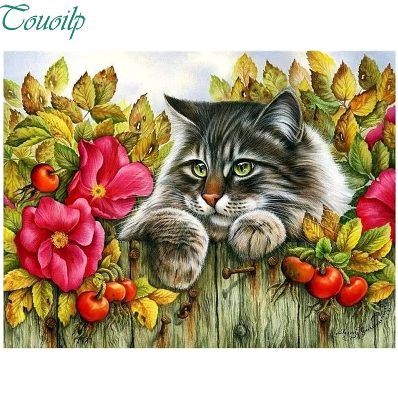 Алмазная живопись 5D CAT PREMIUM 13 Touoilp|Алмазная мозаика и вышивка| |